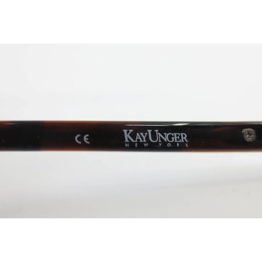 Kay Unger New York K183 BRN Brown Rhinestone Tortoise Eyeglasses 53-15-140